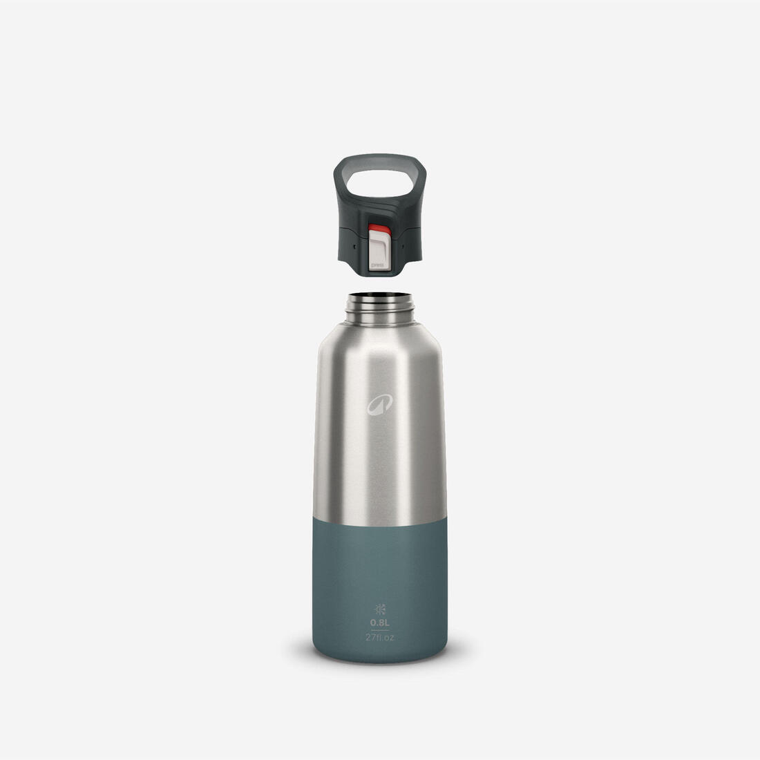 Gourde 900 isotherme inox 0,8L bouchon à ouverture rapide pour la randonnée