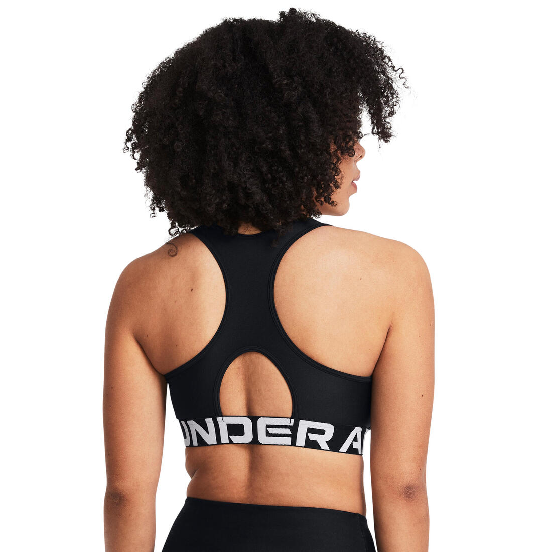 Brassière de sport HeatGear® Armour Mid Branded pour femme, noir