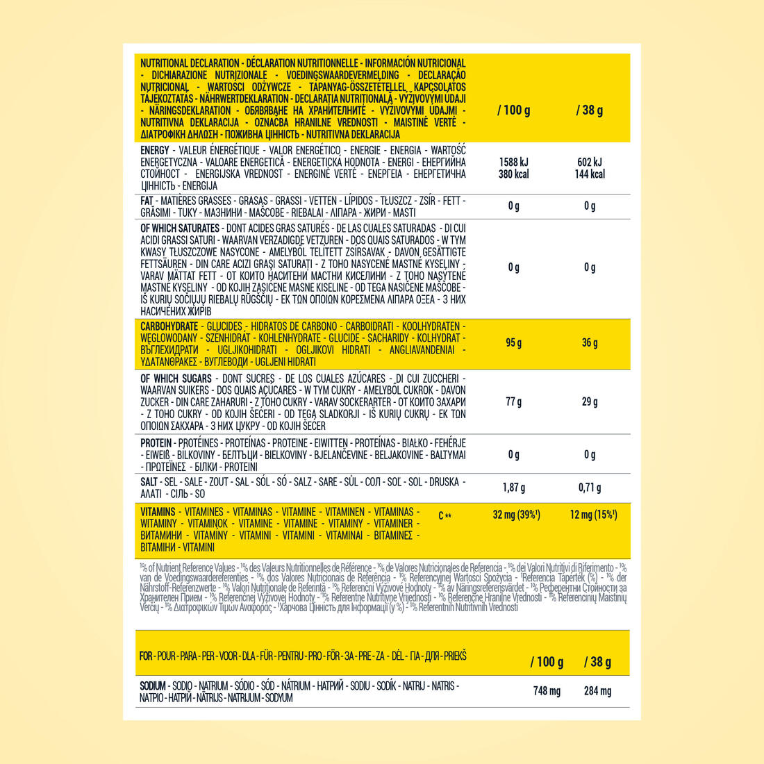 Boisson isotonique en poudre bio - de 3h citron, ISO BIO 480g