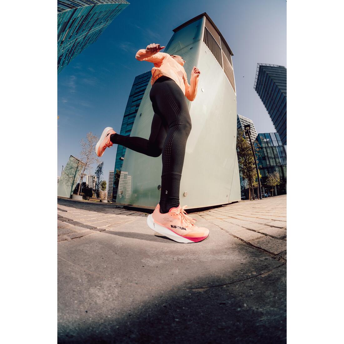Legging running & trail femme - kiprun run 900 light noir