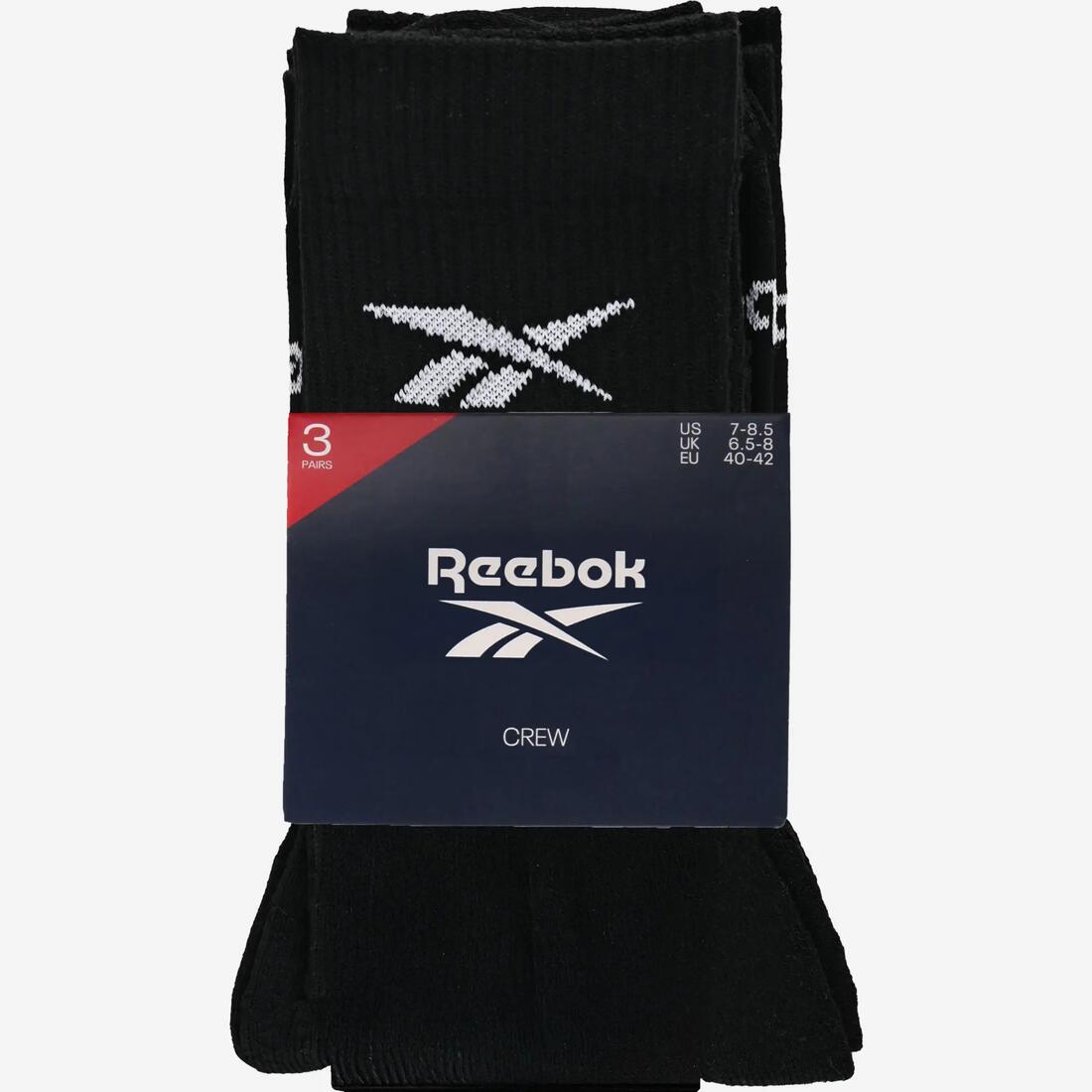 Chaussettes de fitness hautes adultes, noir, lot de 5 paires