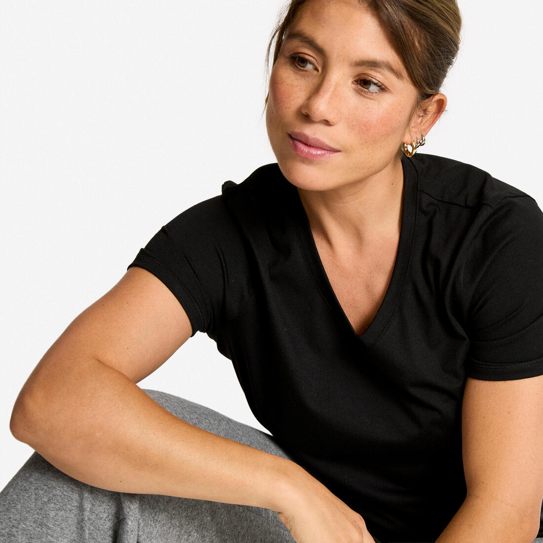 TEE SHIRT COOLMAX FEMME COL V