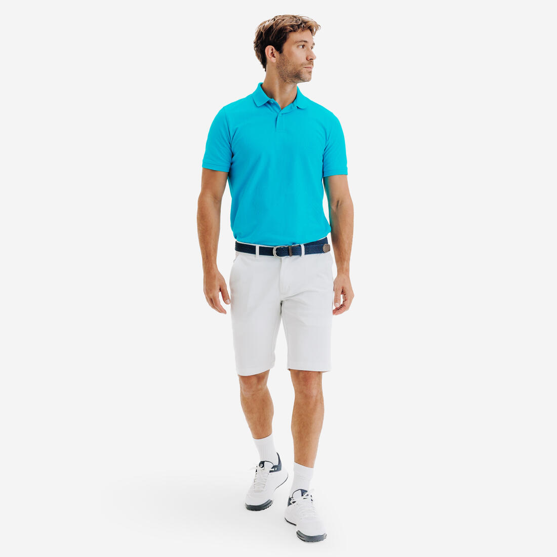 Polo de golf en coton polyester manches courtes homme, MW500