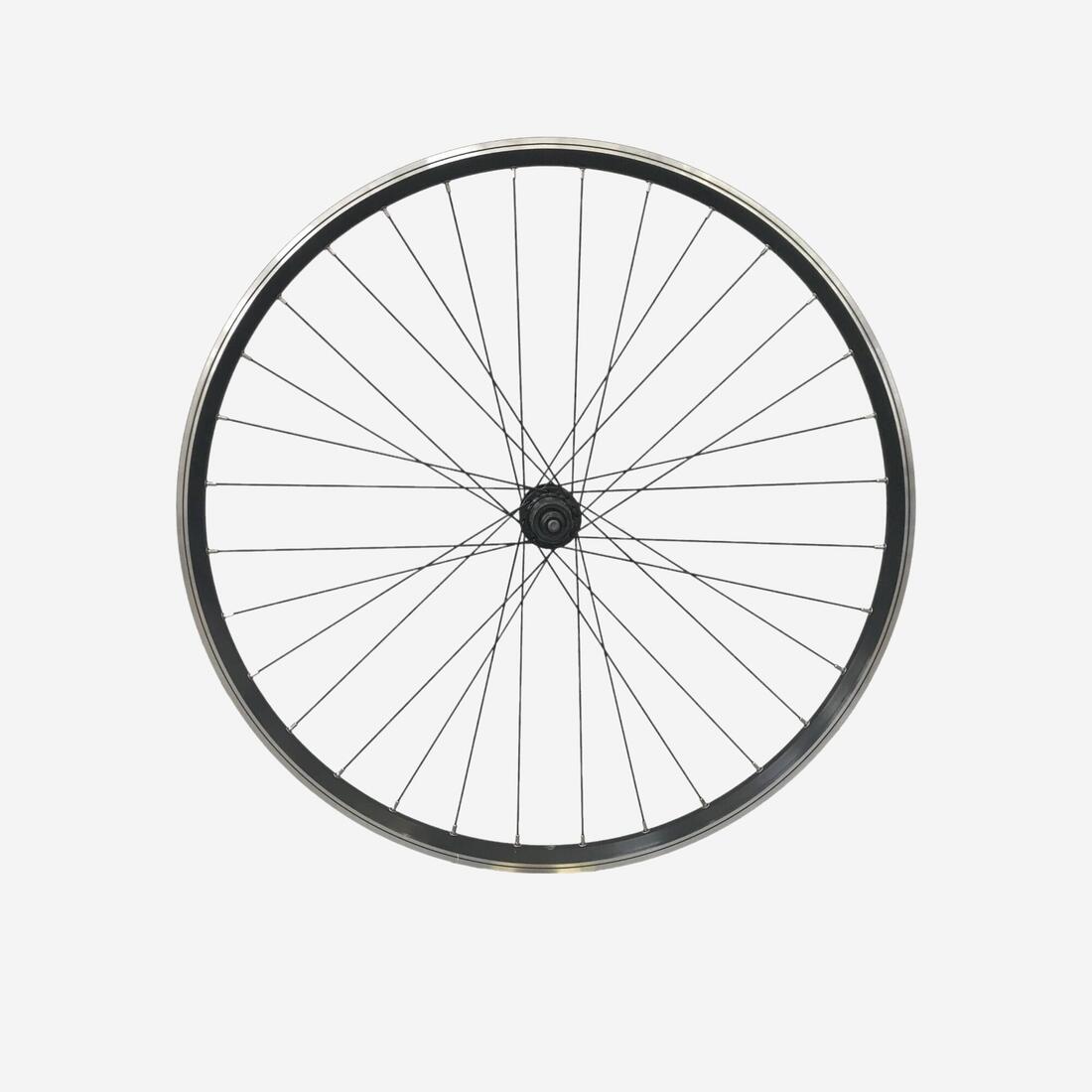 ROUE 28 POUCES ARRIERE DOUBLE PAROIS V-BRAKE CASSETTE NOIR LD500