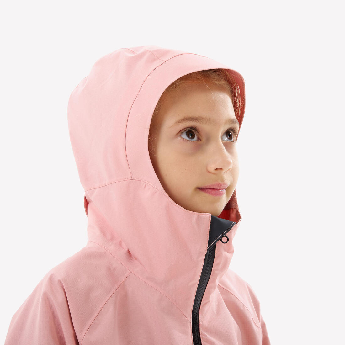 Veste de randonnée montagne imperméable légère enfant 7-15 ans, MH900 rose