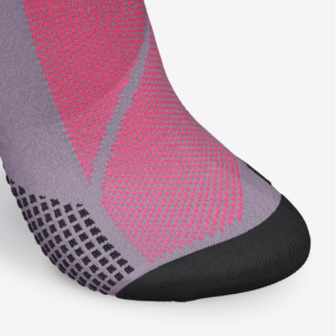Chaussettes de running KIPRUN run900 épaisses mi-mollet oranges + graf