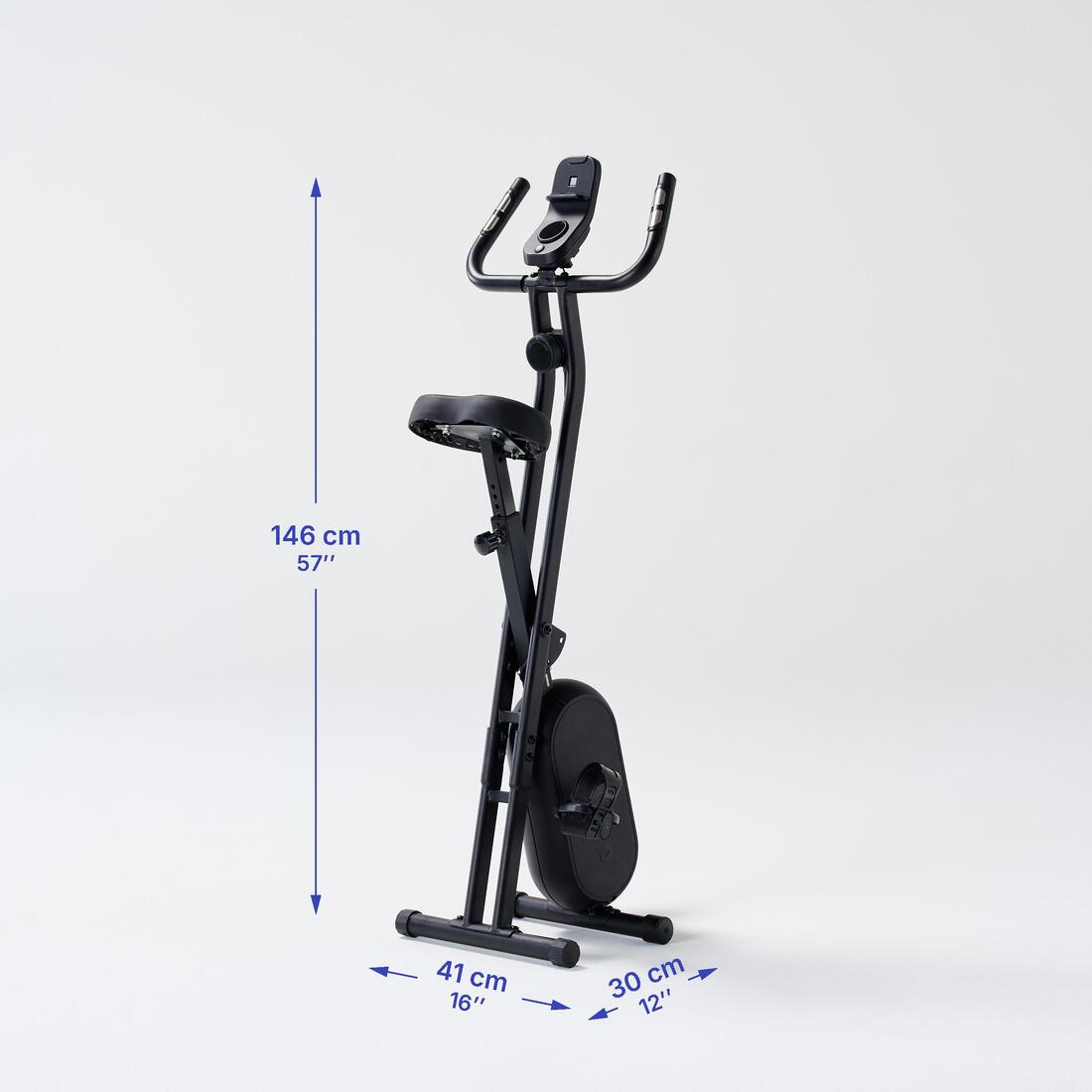 Vélo d'appartement noir,  X-Bike 100 V2