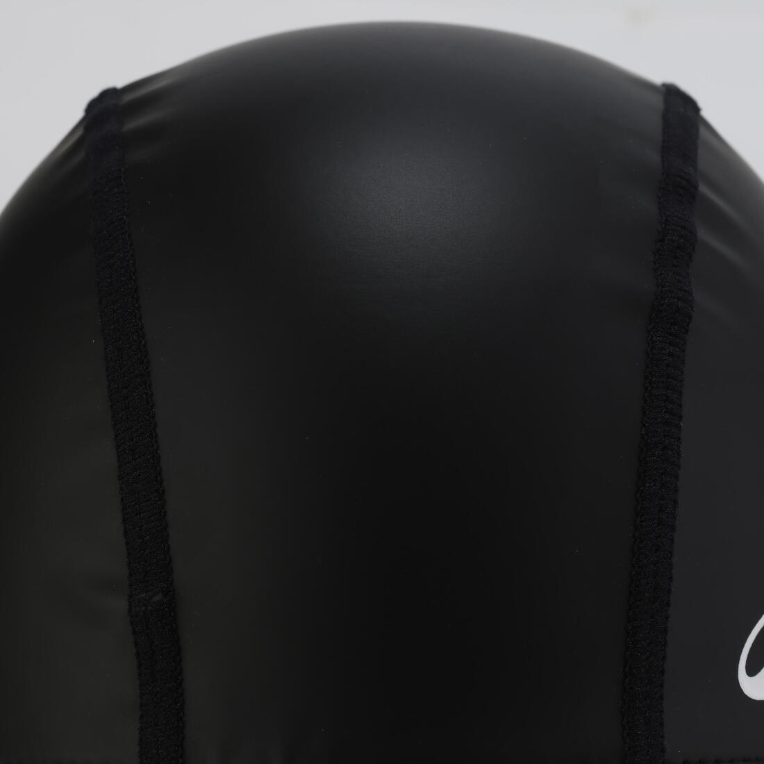 Bonnet de bain en maille enduite taille L, noir