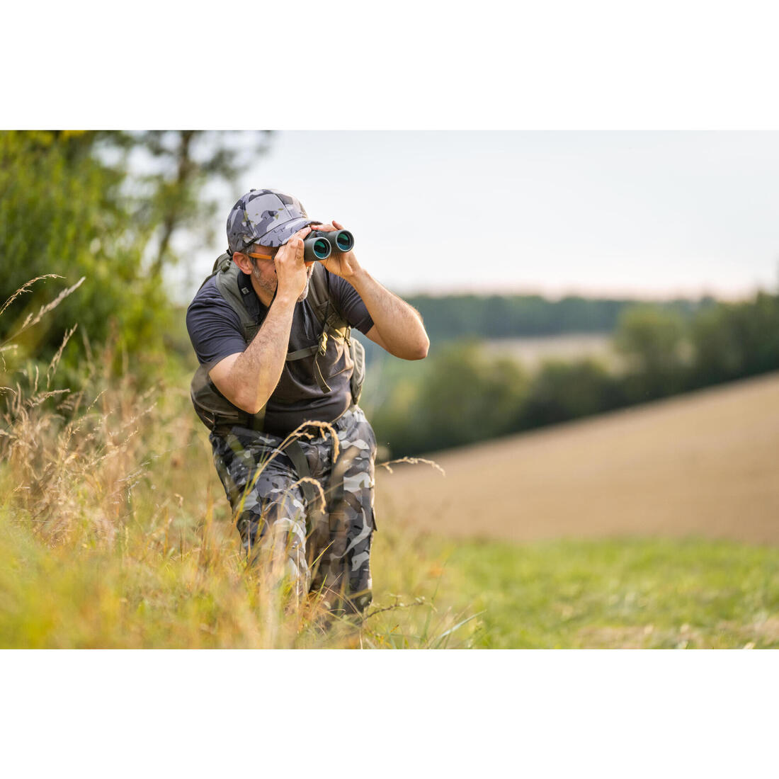 PANTALON CARGO RESISTANT STEPPE 300 CAMOUFLAGE WOODLAND