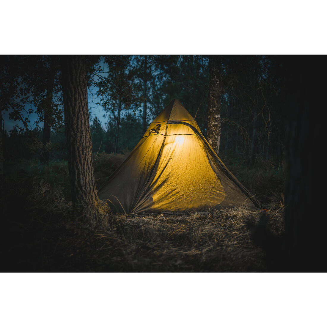 Tarp Tipi Bushcraft Bivouac Imperméable 2 Personnes+ Kaki