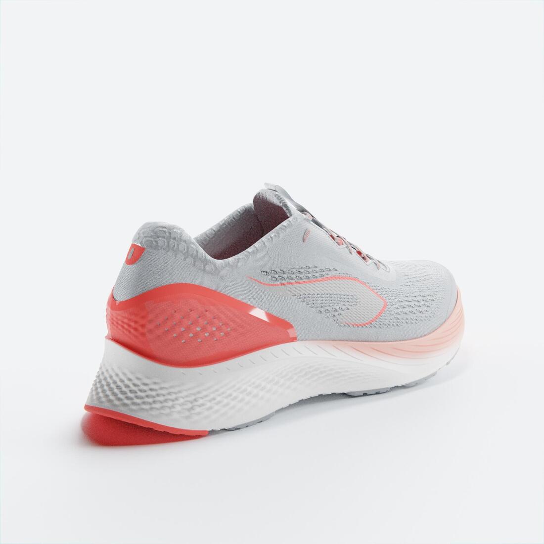 CHAUSSURE DE RUNNING FEMME KIPRUN KS 500 2  GRIS ET CORAIL