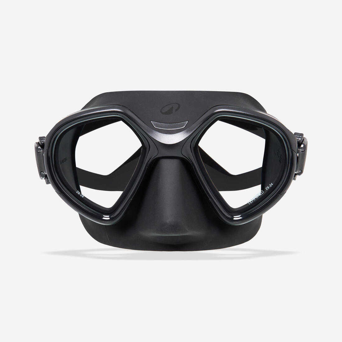 Masque apnée et chasse sous-marine anti buée petit volume - 500 dual lv noir