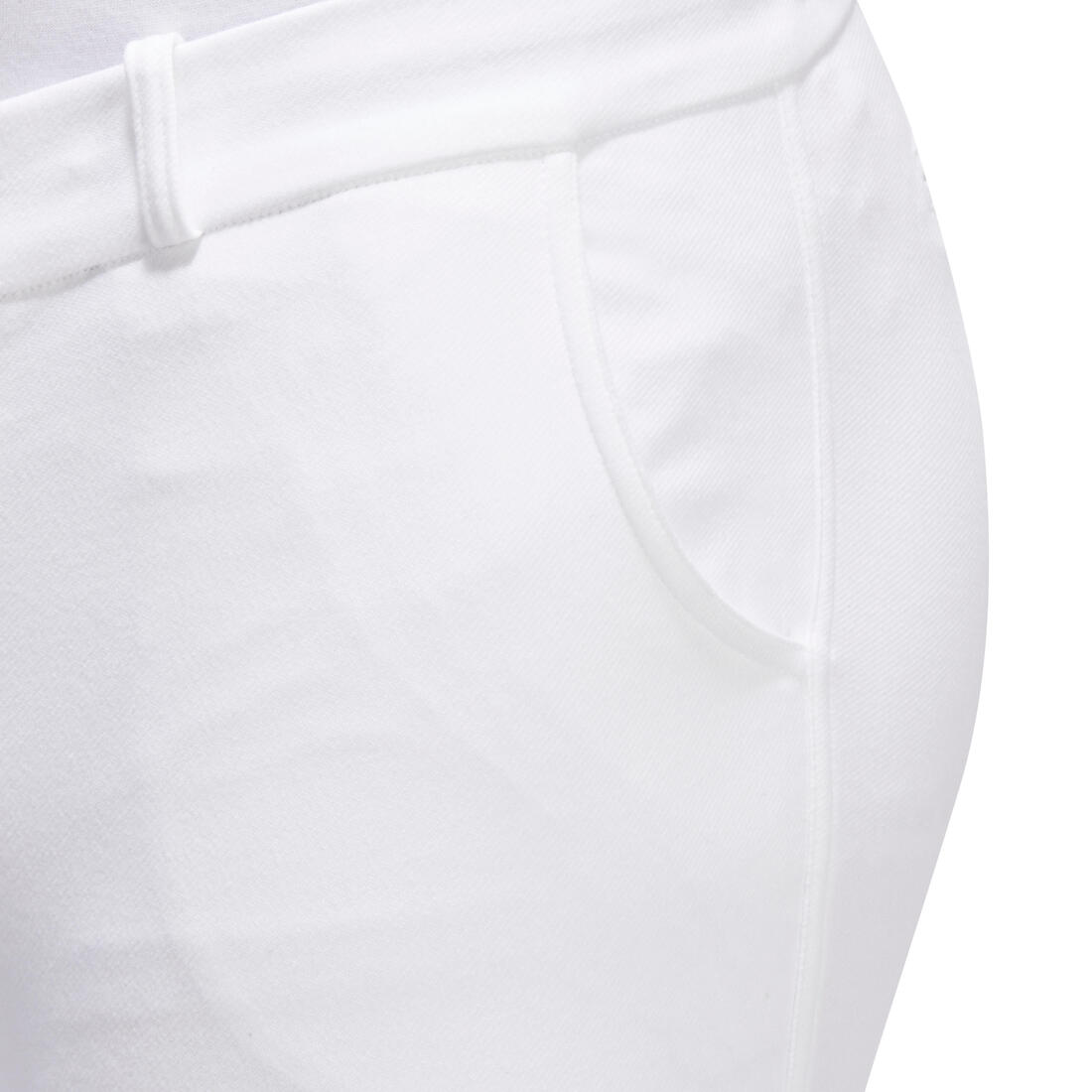 Pantalon de concours équitation basanes agrippantes Homme - 140 blanc