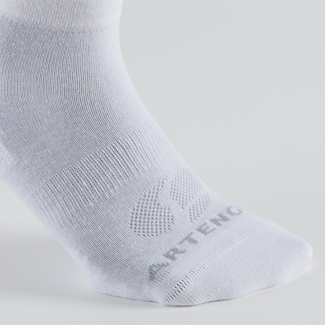 CHAUSSETTES DE SPORT MI-HAUTES RS 160 BLANCHES LOT DE 3.