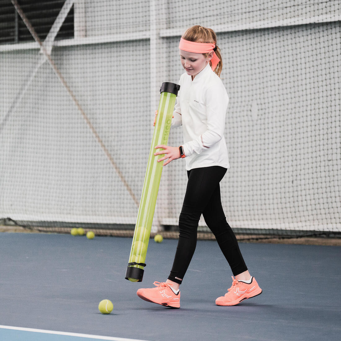 TUBE RAMASSE BALLES DE TENNIS