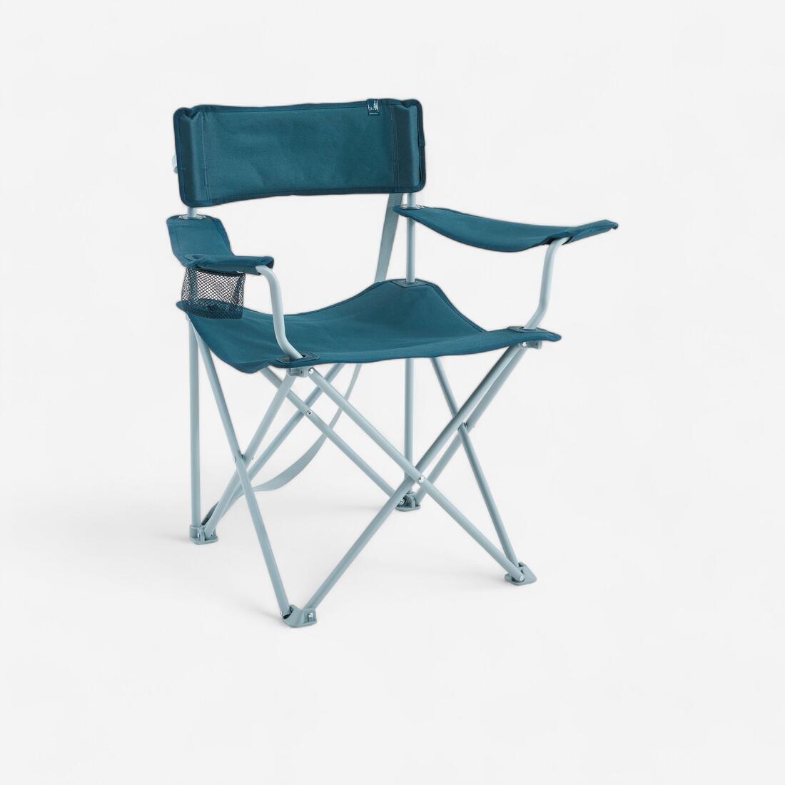 Chaise de camping avec accoudoir, pliante et confortable