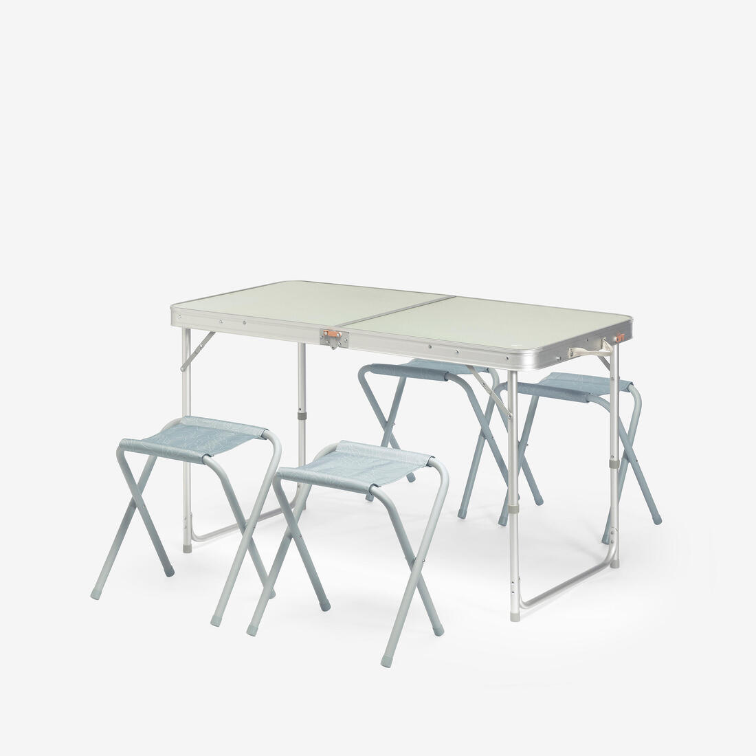 Table de camping pliante, 4 tabourets, 4 à 6 personnes