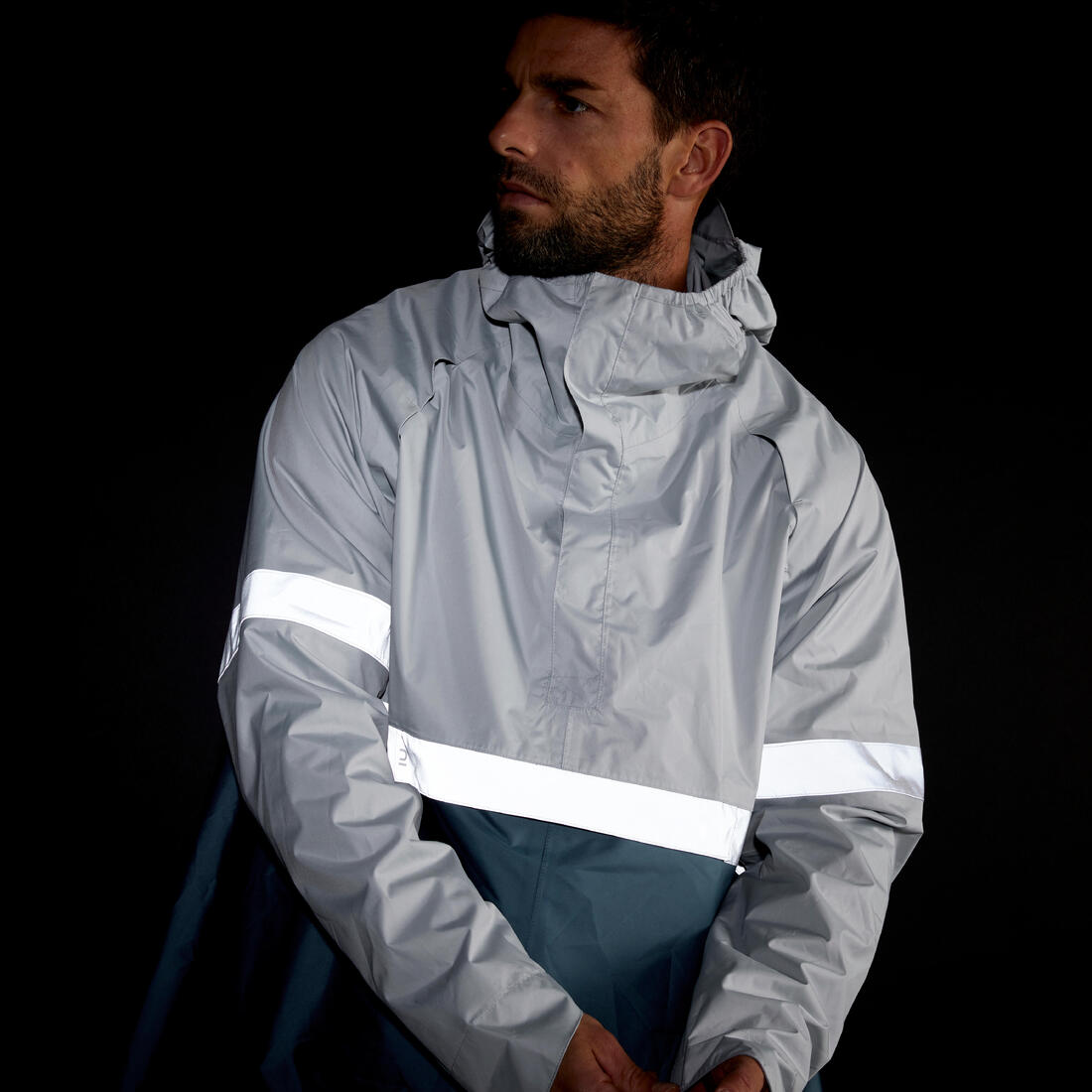 Poncho pluie vélo ville, visibilité de nuit, 540