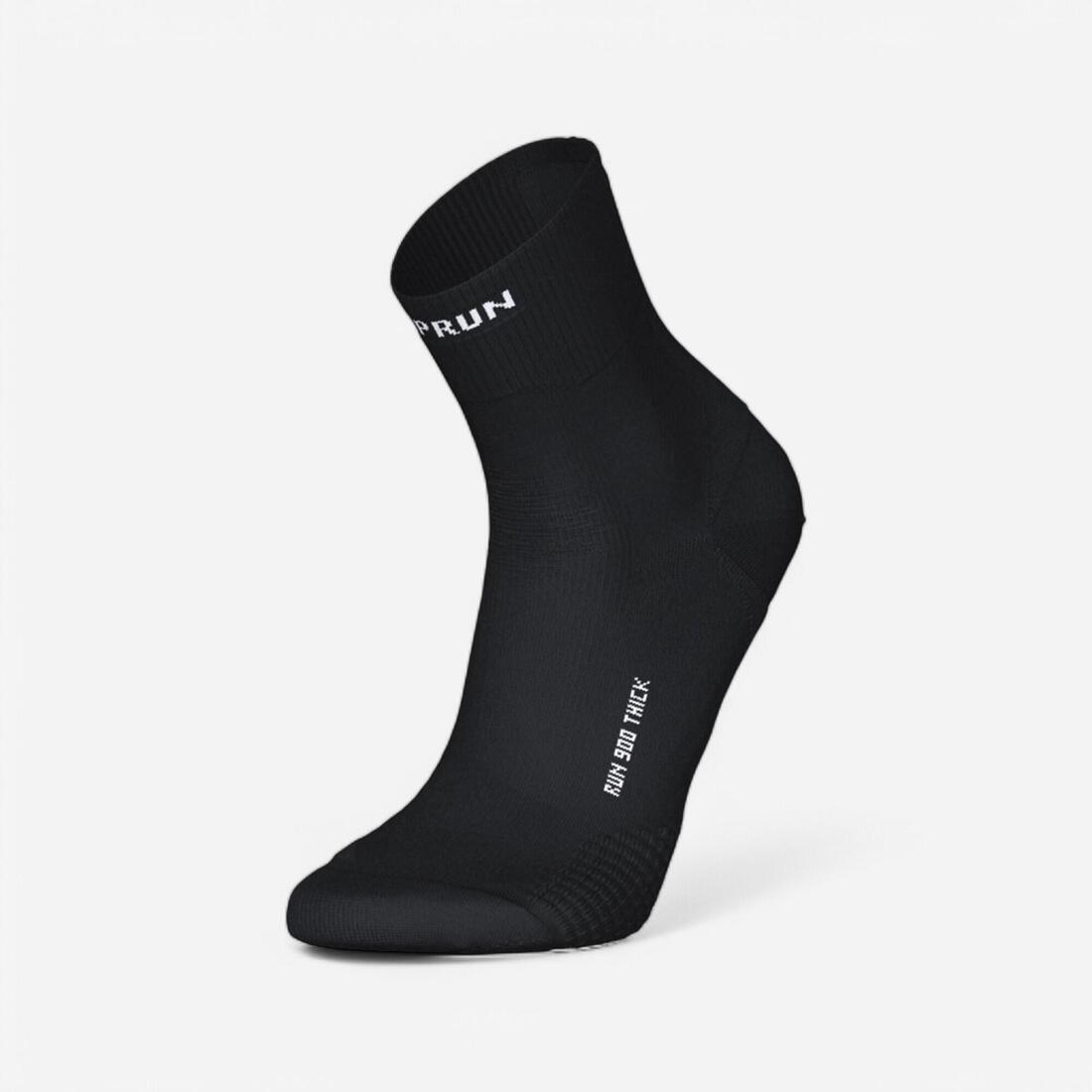 Chaussettes de running KIPRUN run900 épaisses mid noires