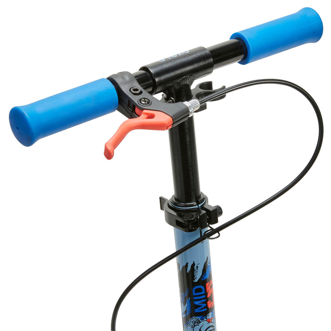 Trottinette enfant mid5 avec frein au guidon et suspension violette