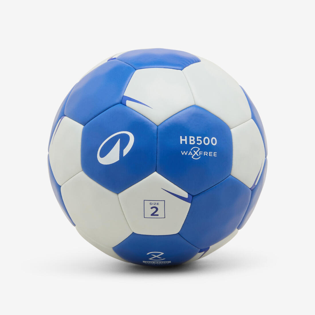 Ballon de handball sans résine taille 2 - Waxfree Ultragrip bleu / blanc