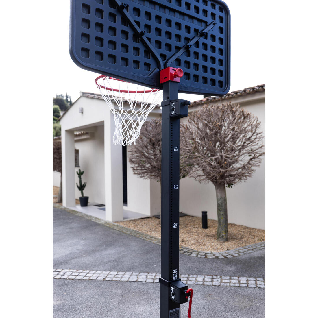 Panier basket pliable sur pied réglable 2,40 à 3,05 m, B100 Box