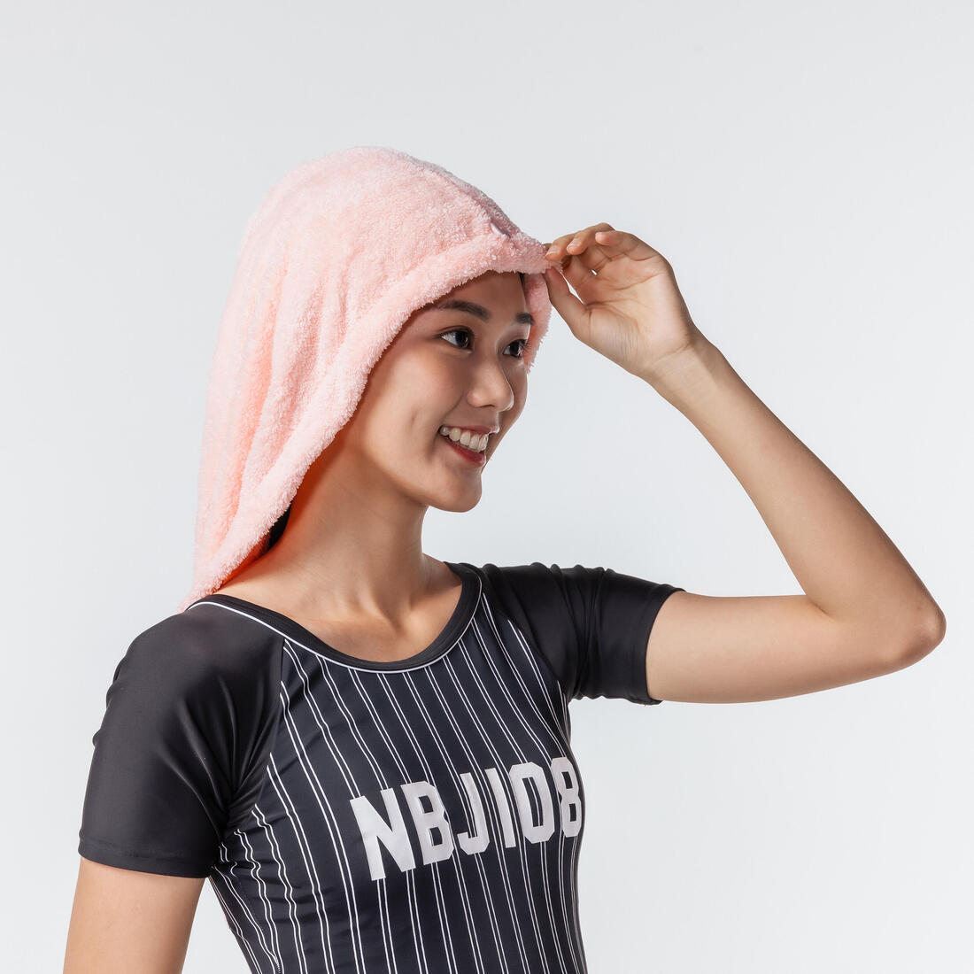 Serviette de bain microfibre douce pour cheveux