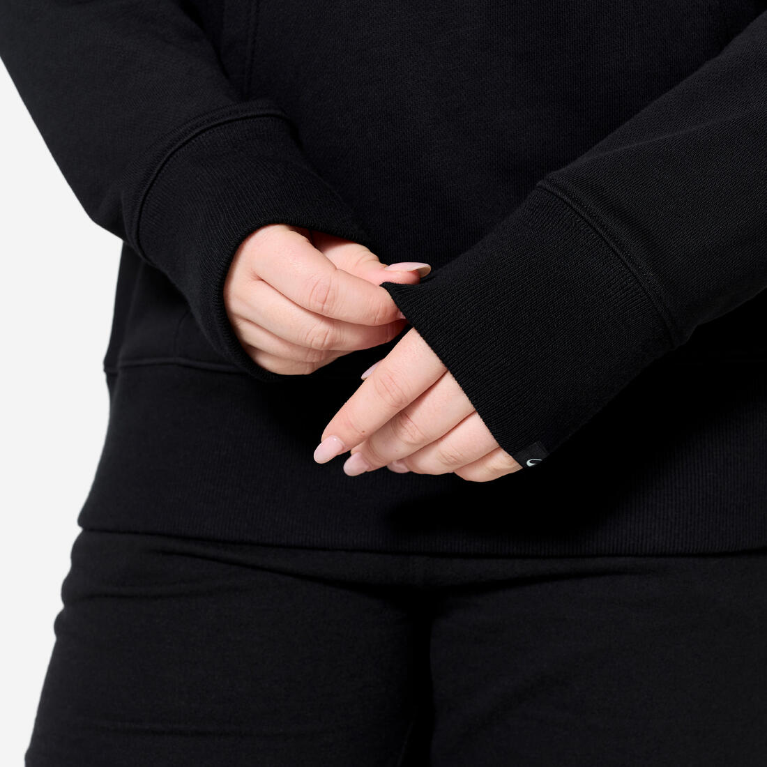 Sweat à capuche en coton fitness femme