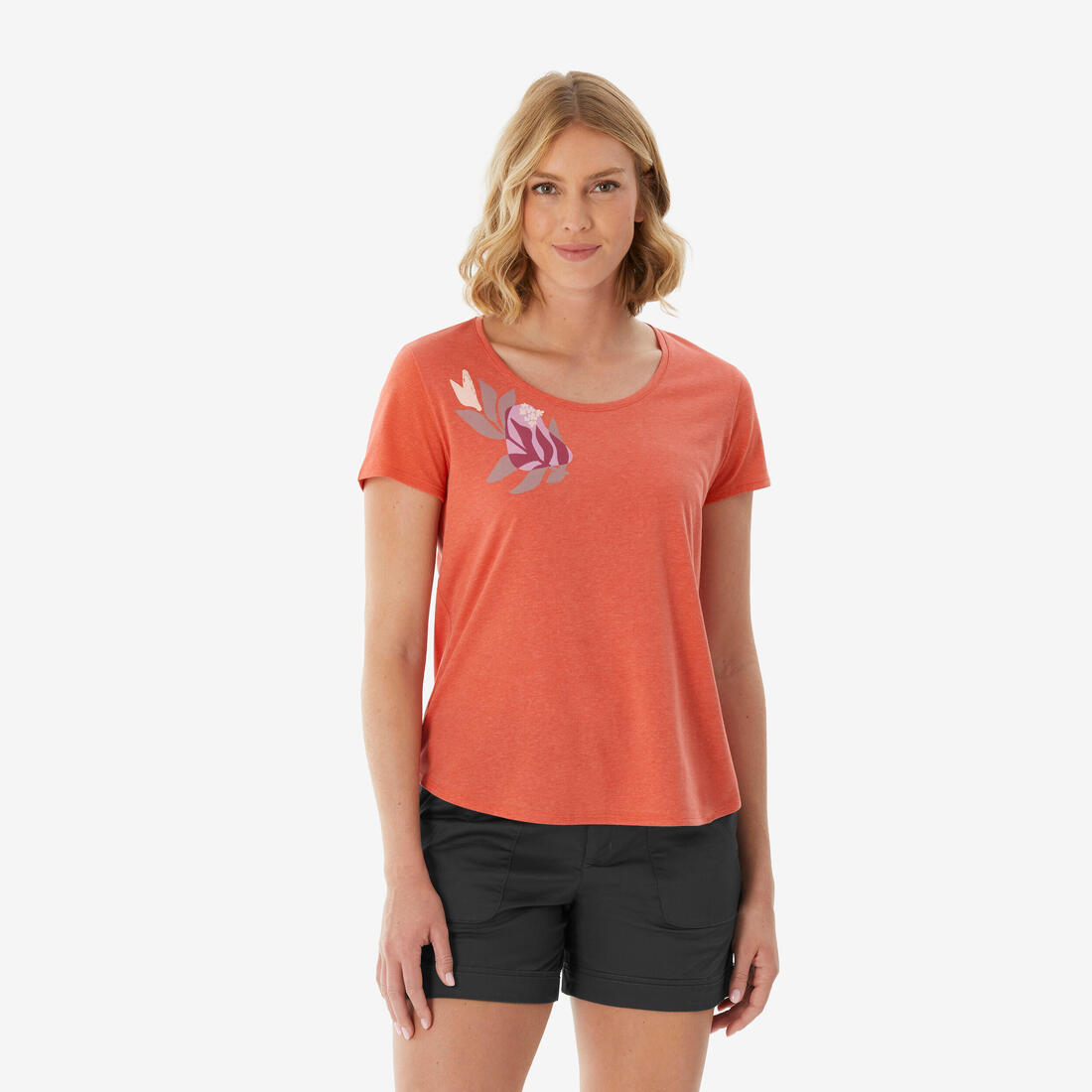 T-shirt de randonnée femme, NH500