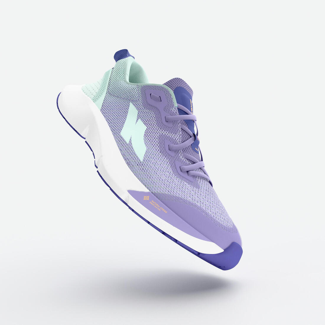 Chaussures de running drop 0 Enfant - KIPRUN KN500 vertes jaunes noires