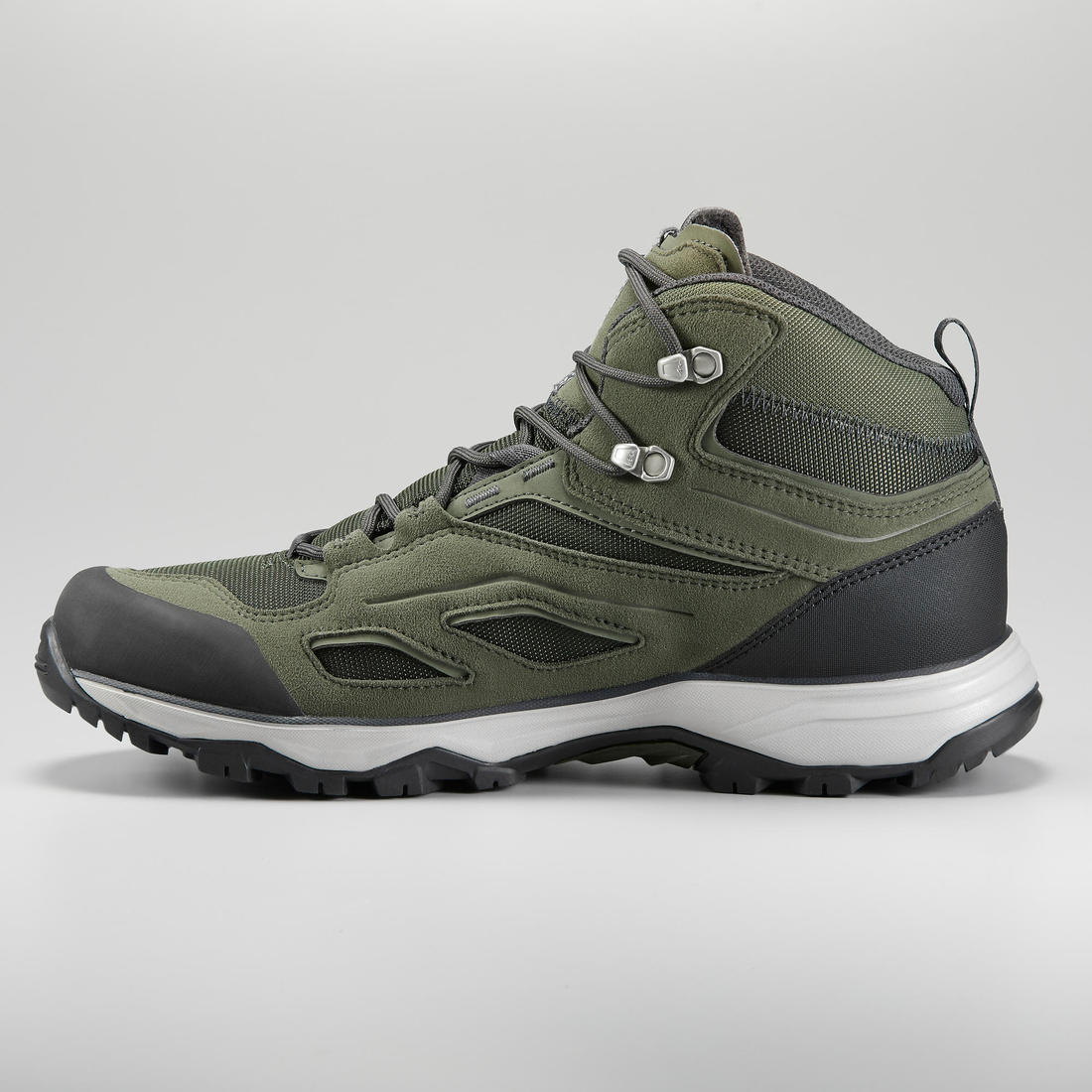 Chaussures imperméables de randonnée montagne - mh100 mid noir homme
