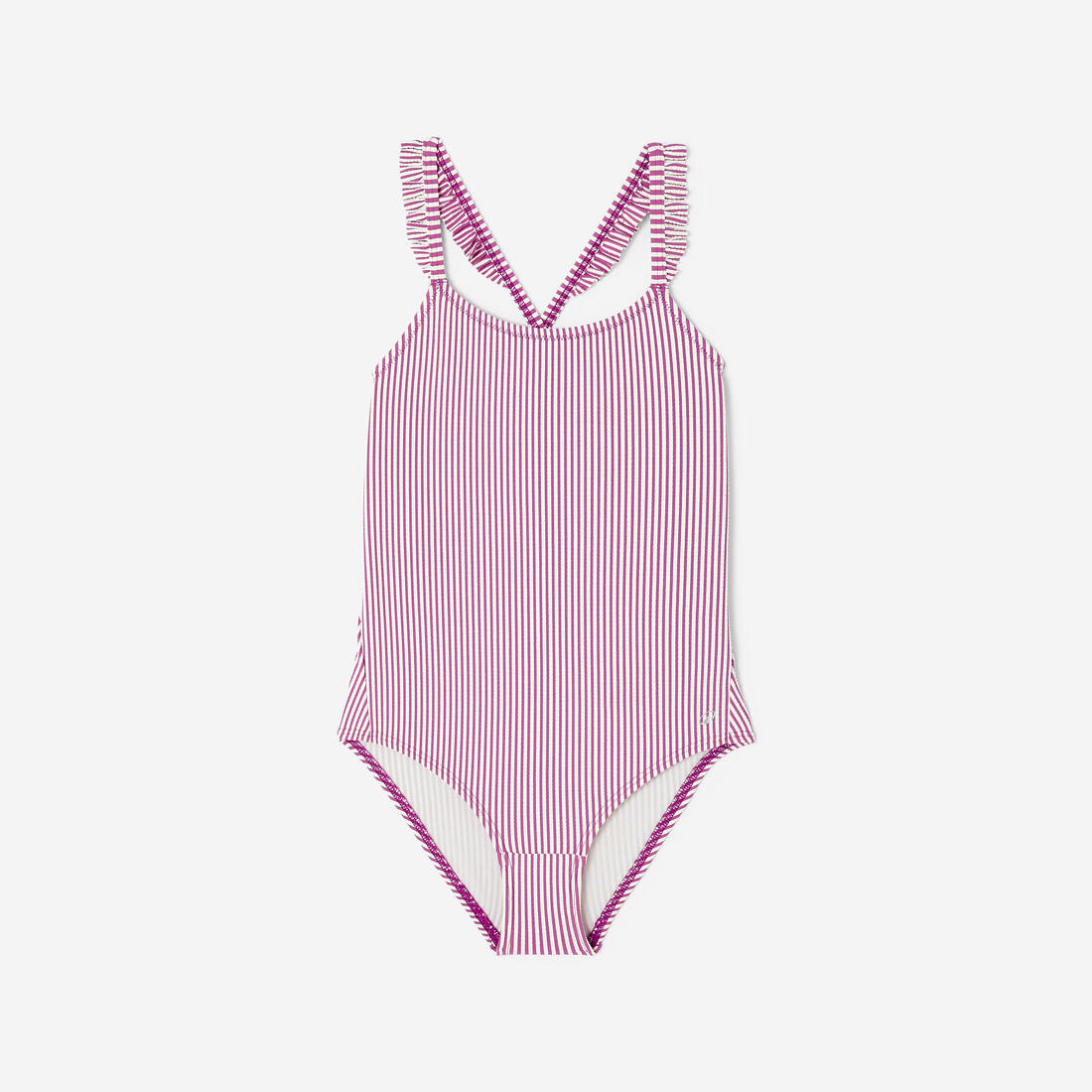 Maillot de bain de natation 1 pièce Fille ado, kaki lanzarote