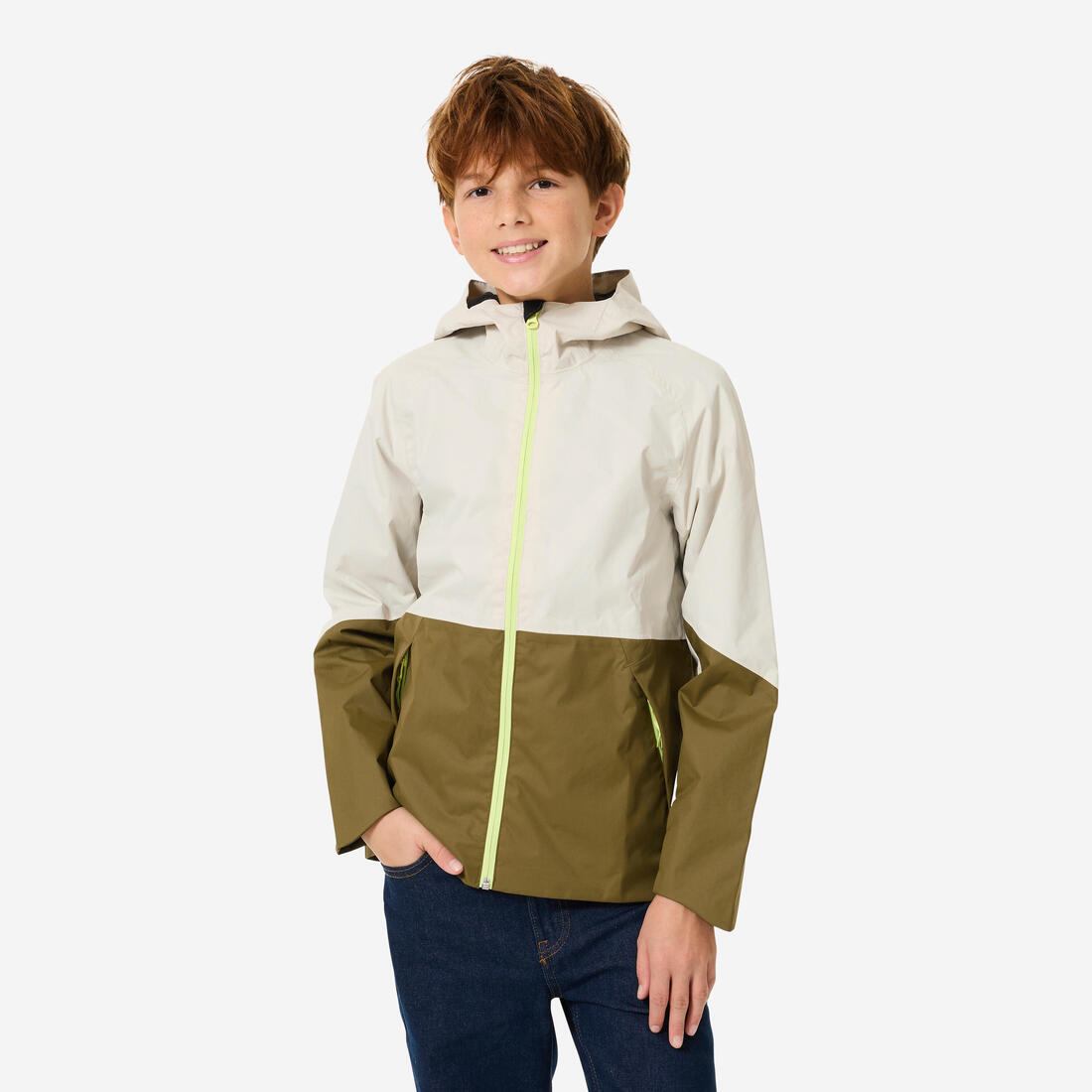 Veste de randonnée imperméable 7-15 ans enfant, MH500 twin