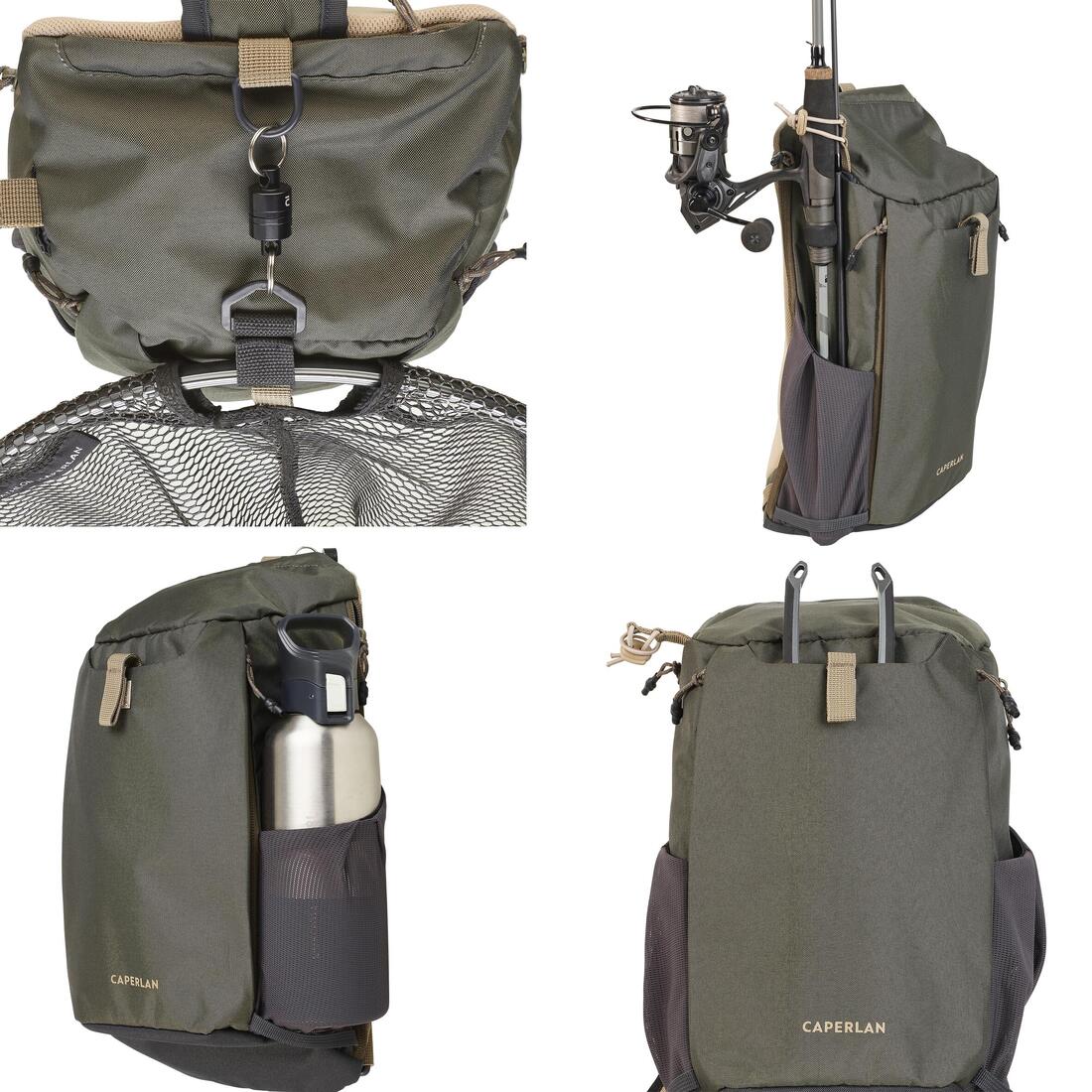 Sac à bandoulière de pêche 9l - sling bag 100 kaki