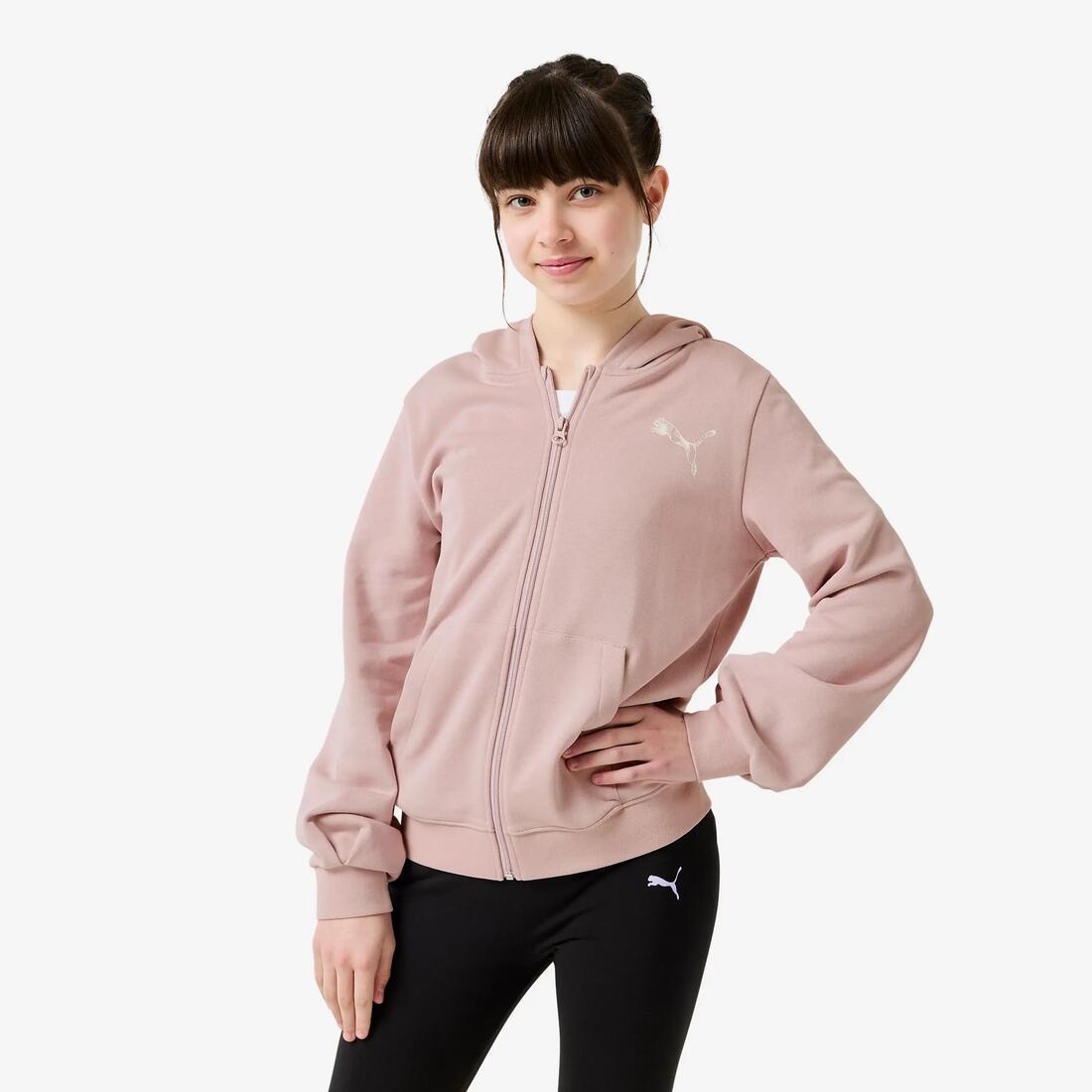 Ensemble de survêtement en coton enfant, mauve et noir