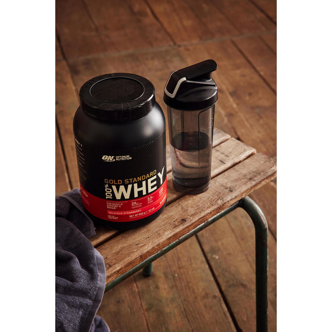 Proteine whey gold standard fraise 908gr