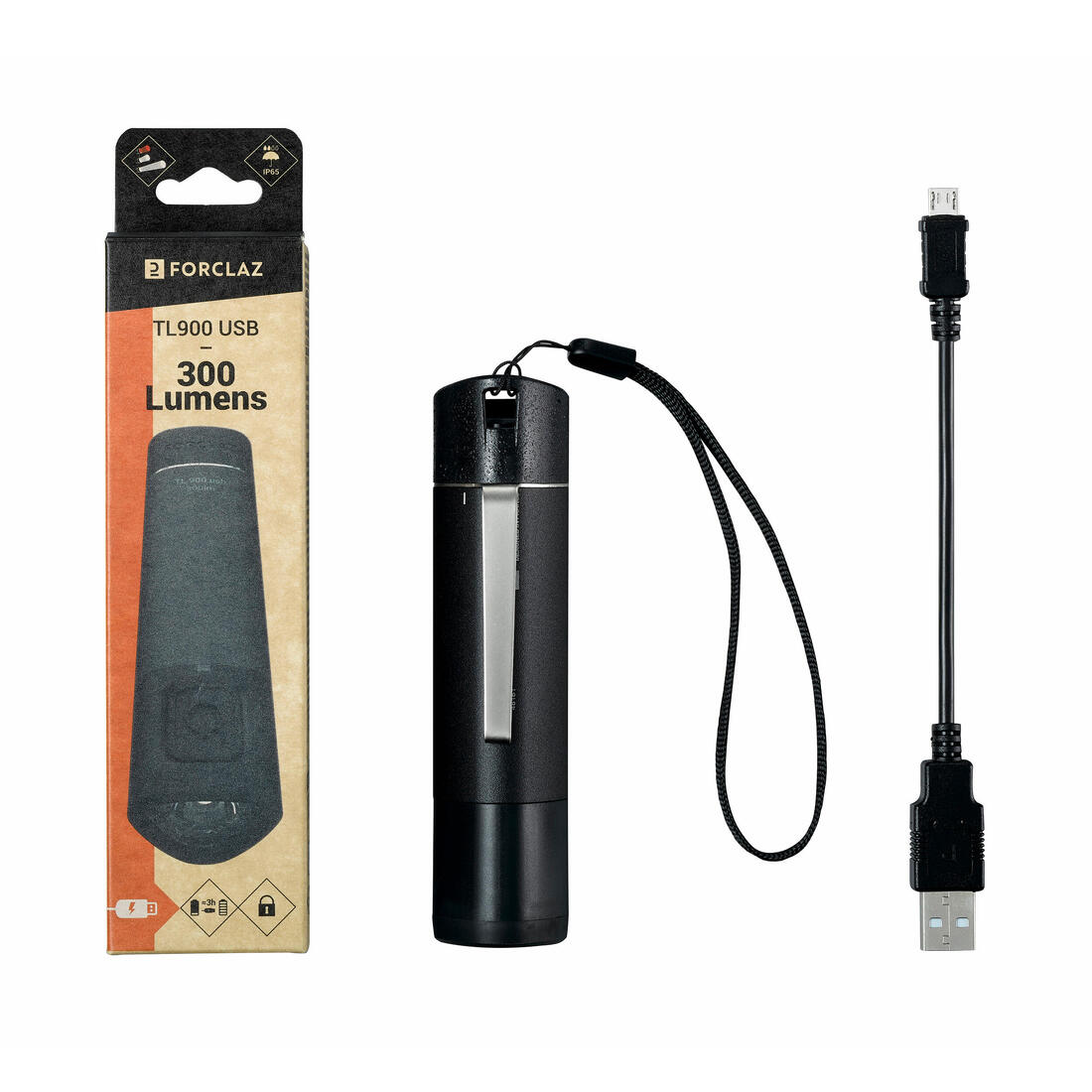 Lampe torche rechargeable - 300 lumens - tl900