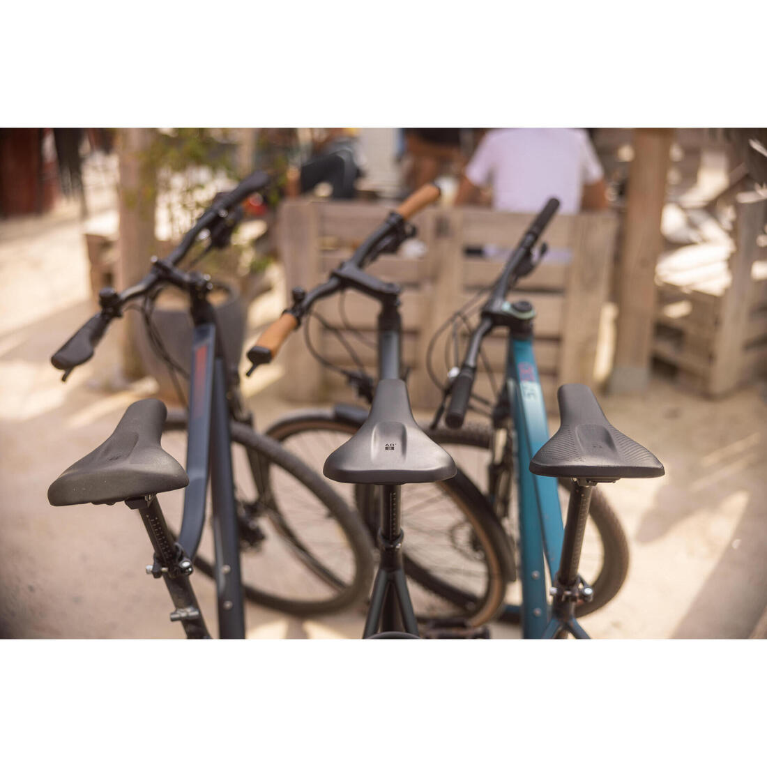 Selle velo trekking/ville 60° sd memory foam