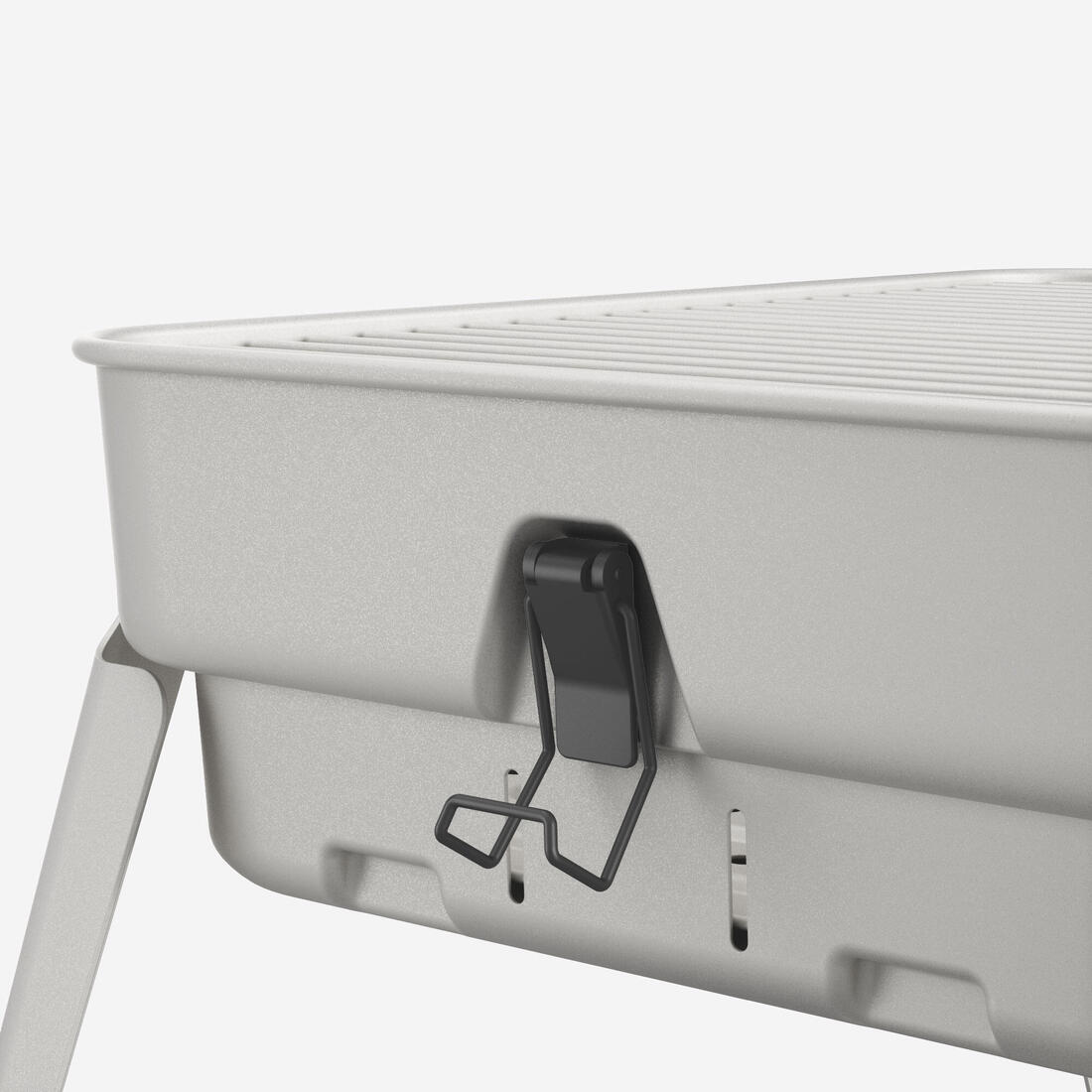 Barbecue portable L de camping pour 4 personnes, à bois, charbon et briquette