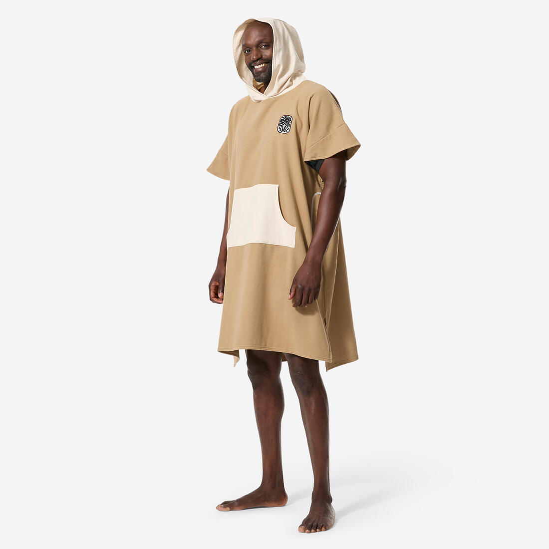 Poncho surf Adulte - 500 sable