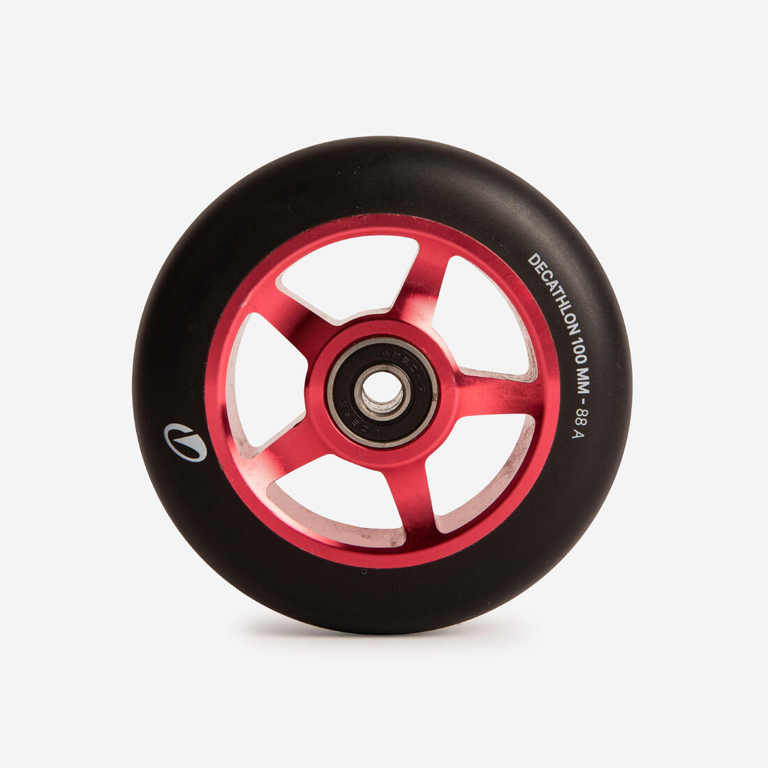 Roue trottinette freestyle core alu noir pu 100 mm