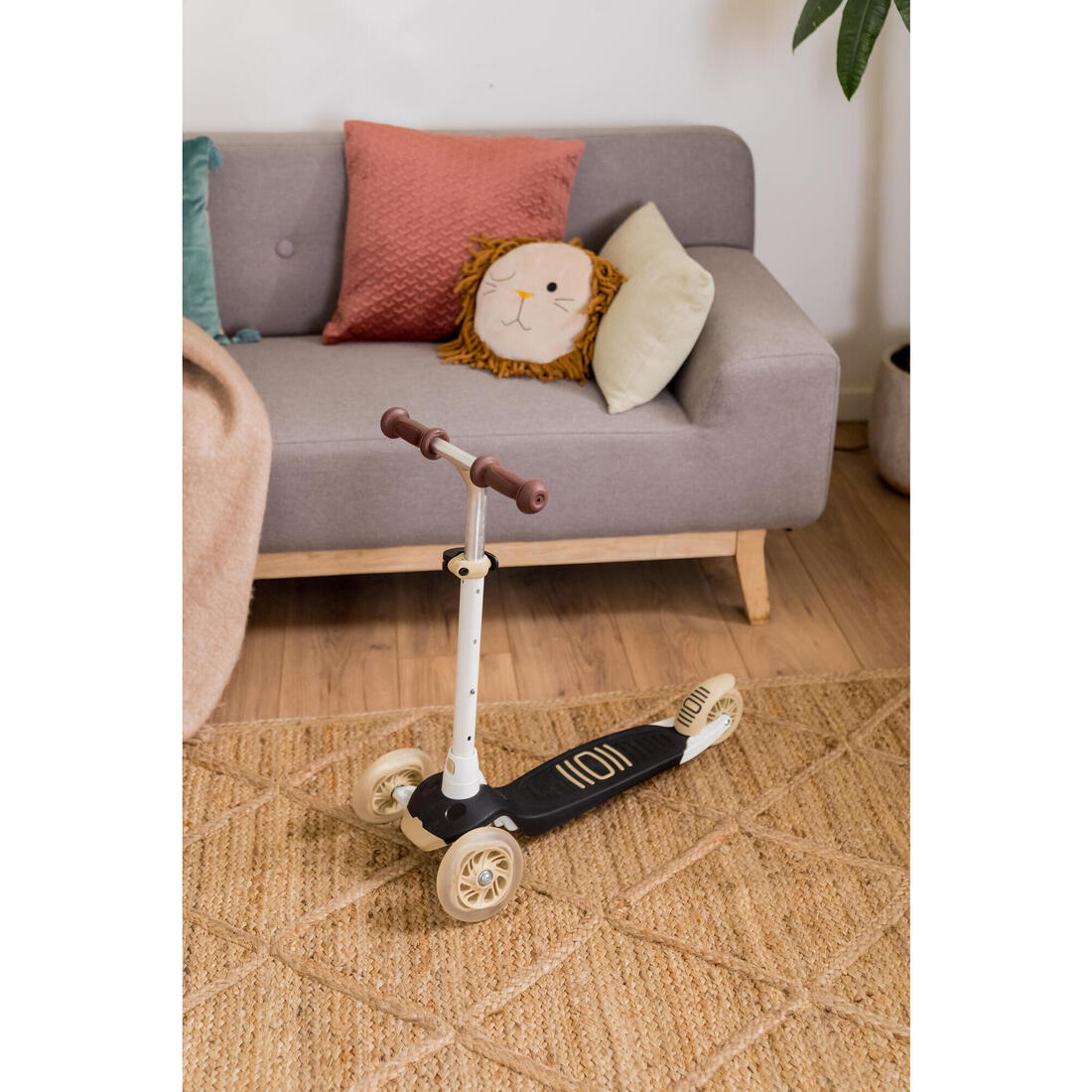 TROTTINETTE ENFANT B1 500 JAUNE-BLEUE