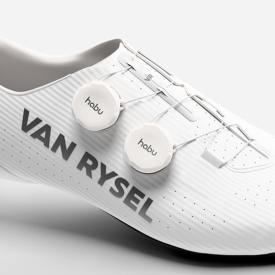 Chaussures vélo route van rysel RCR R blanches