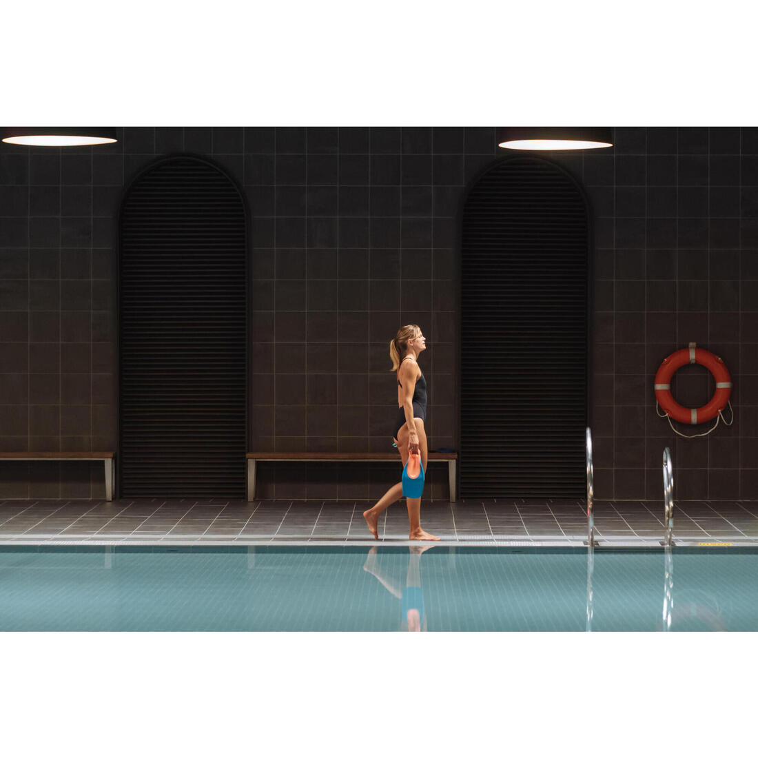 Palmes de natation - Tonifin bleu rose corail