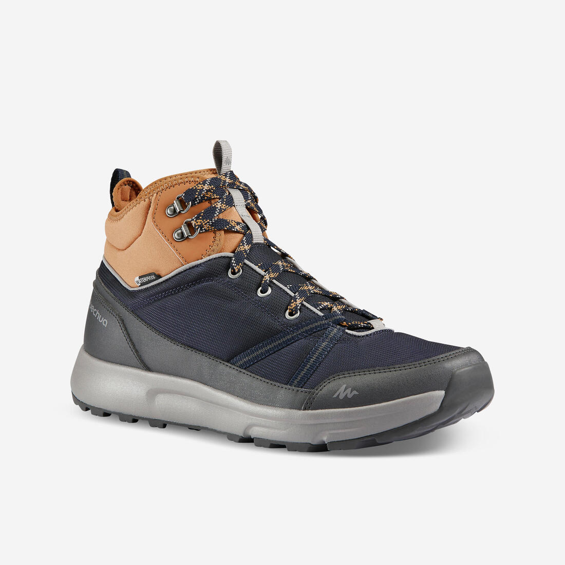 Chaussures de randonnée mid imperméables homme, NH100 WP bleu