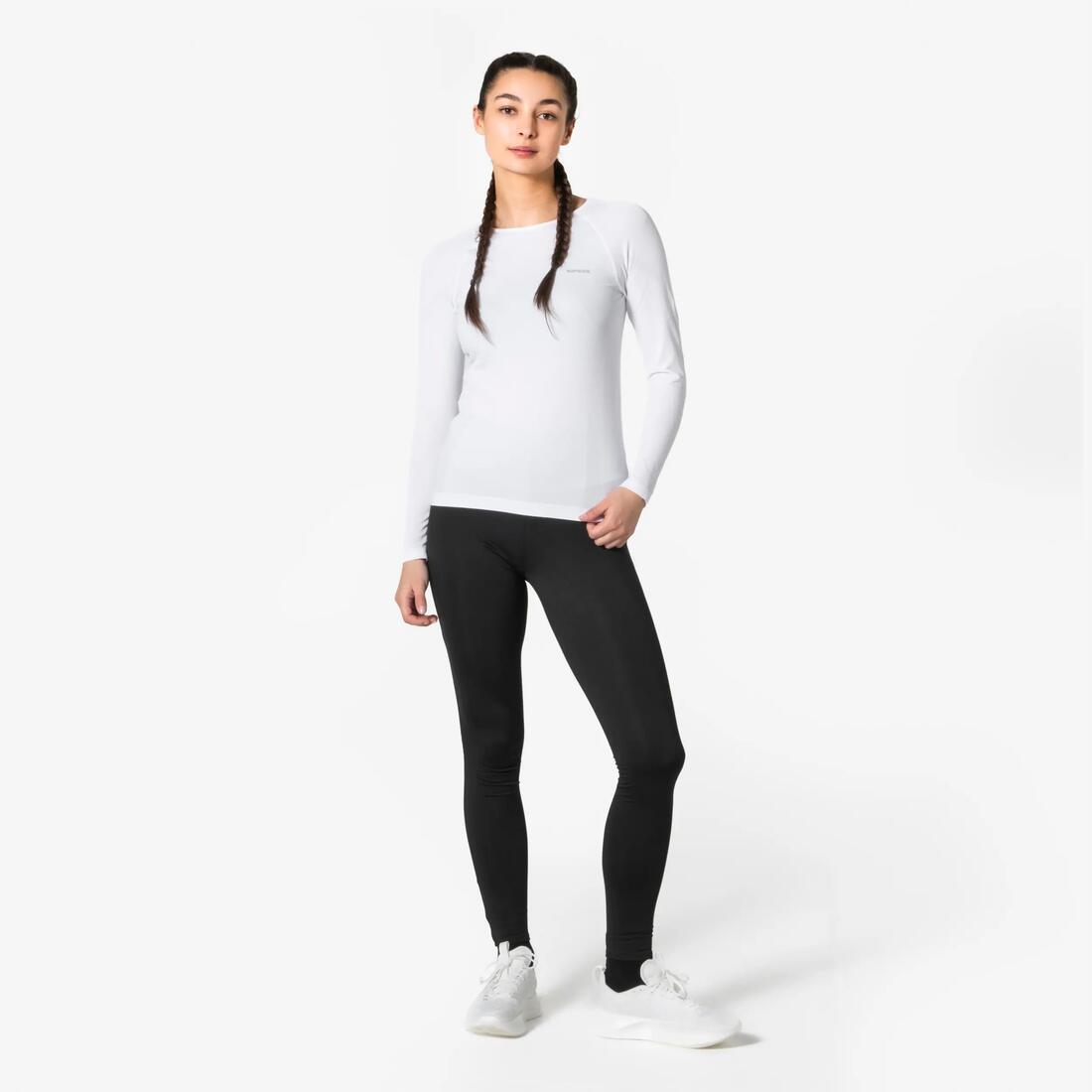 Legging de running chaud femme - KIPRUN Run 100 Warm Noir