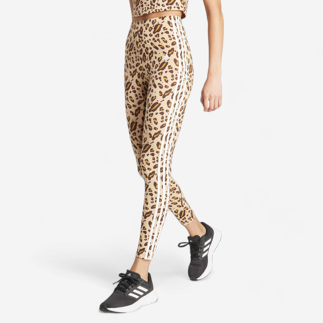 LEGGING ANIMAL DE FITNESS SOFT TRAINING ADIDAS FEMME BEIGE MARRON