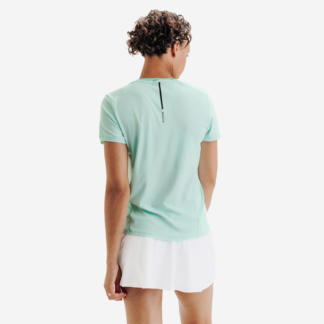 T-shirt de tennis respirant col V femme, Dry