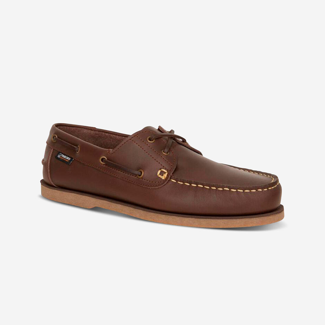 Chaussures bateau cuir Sailing 500 Homme