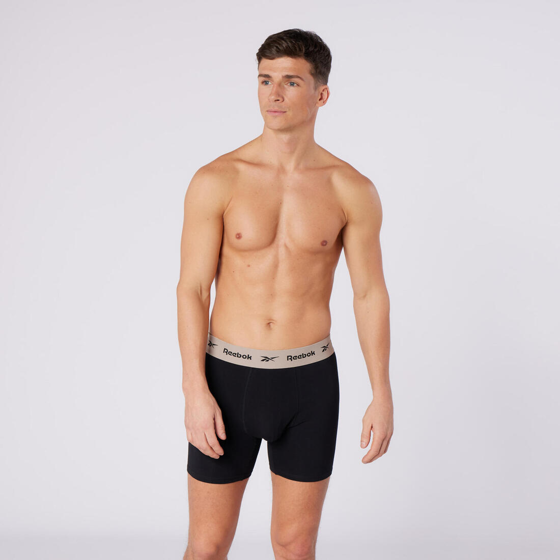 Caleçons en coton homme, noir, lot de 4